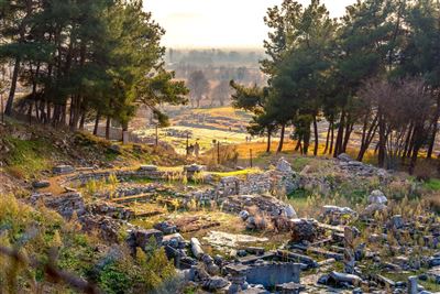 Griechenland Ausgrabungen antike Stadt Philippi